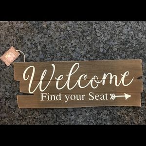 Wedding decor. Wedding sign.